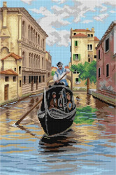 Schemat do haftu Antonietta Brandeis - Wenecka gondola