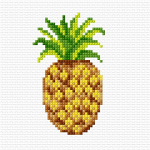 Zestaw do haftu krzyżykowego dla początkujących - Ananas