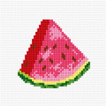 Zestaw do haftu krzyżykowego dla początkujących - Arbuz