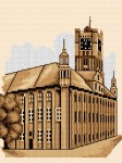 Schemat do haftu Toruń - gotycki Ratusz