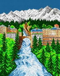 Kanwa z nadrukiem Most w Bad Gastein