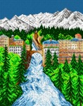 Kanwa z nadrukiem Most w Bad Gastein
