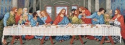 Kanwa z nadrukiem L. Da Vinci - Ostatnia Wieczerza