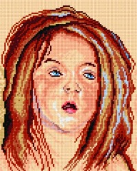 Schemat do haftu S. Wyspiański Portret Helenki