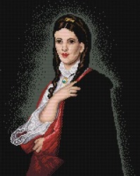 Kanwa z nadrukiem H. Rodakowski - Portret Leonii Bluhdorn