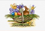 Schemat do haftu Wielkanocny koszyk