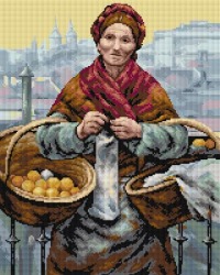 Kanwa z nadrukiem A. Gierymski - Pomarańczarka