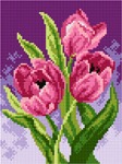 Schemat do haftu Tulipany