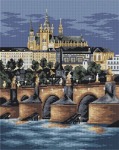 Kanwa z nadrukiem Praga - Zamek Hradczany