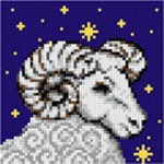 Kanwa z nadrukiem Znaki zodiaku - Baran