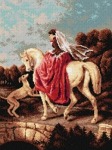 Kanwa z nadrukiem A. de Dreux - Amazonka