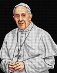 Kanwa z nadrukiem Papież Franciszek