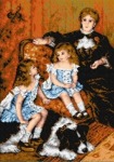 Kanwa z nadrukiem P. A. Renoir - Portret pani Charpentier z dziećmi