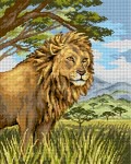 Schemat do haftu Lew