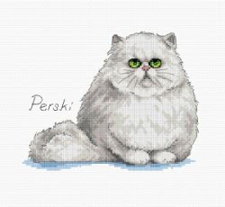 Schemat do haftu Kot perski