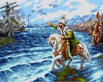 Kanwa z nadrukiem Fausto Zonaro - Sułtan Mehmet II