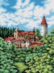 Kanwa z nadrukiem Leśna osada