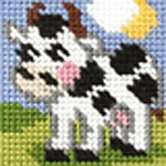 Zestaw do haftu gobelinowego obrazek – Krówka