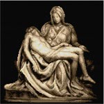 Schemat do haftu Michał Anioł - Pieta