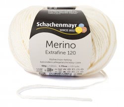 Włóczka Merino Extrafine 120 - kremowy