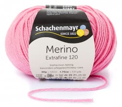 Włóczka Merino Extrafine 120 - różowy