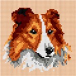 Schemat do haftu Owczarek Collie