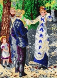 Schemat do haftu P. A Renoir Huśtawka