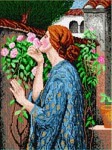 Schemat do haftu J. Waterhouse Moja pachnąca róża