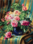 Schemat do haftu Frans Mortelmans - Martwa natura z różami