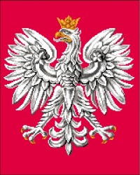 Kanwa z nadrukiem - Godło Polski