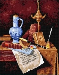 Schemat do haftu W. M Harnett Mój klejnot