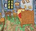 Schemat do haftu V. van Gogh Sypialnia Vincenta w Arlesse