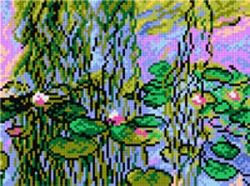 Schemat do haftu C. Monet Nenufary