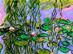 Schemat do haftu C. Monet Nenufary
