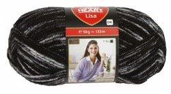 Włóczka Lisa - czarny denim