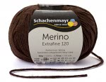 Włóczka Merino Extrafine 120 - ciemnobrązowy