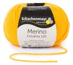 Włóczka Merino Extrafine 120 - ciemnożółty