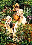 Kanwa z nadrukiem George Dunlop Leslie - Mała ogrodniczka
