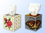 Pakiet 2 zestawów do wyszywania chusteczników - Róże, Motyl