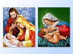 Pakiet 2 zestawów kanw do wyszywania: Narodziny Chrystusa, Matka Boska karmiąca