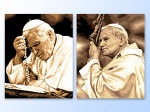 Pakiet 2 zestawów kanw do wyszywania: Jan Paweł II, Papież Jan Paweł II