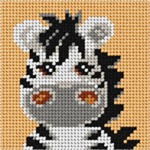 Zestaw do haftu gobelinowego obrazek – Zebra