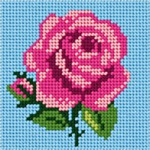 Zestaw do haftu gobelinowego obrazek – Róża