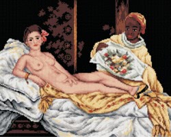 Schemat do haftu E. Manet Olimpia
