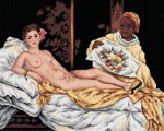 Schemat do haftu E. Manet Olimpia