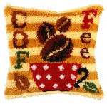 Zestaw latch - hook poduszka - Coffee