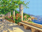 Kanwa z nadrukiem Antonietta Brandeis - Widok na Amalfi