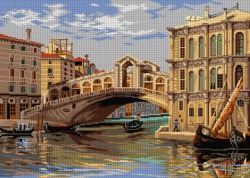 Kanwa z nadrukiem Antonietta Brandeis - Rialto Bridge