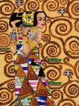 Kanwa z nadrukiem G. Klimt - Drzewo życia (fragment 1)