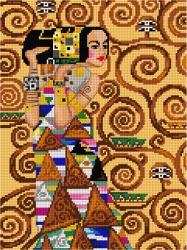 Schemat do haftu G. Klimt - Drzewo życia (fragment 1)